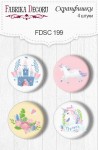 Набір металевих фішок 4шт., FDSC-199, Фабрика Декору FDSC-199