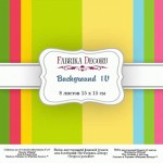 Набір двостороннього фонового паперу для скрапбукінгу 15*15 см 'Background 4', 200г/м2, 8 арк. FDSP-03004