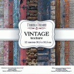 Набор двусторонней фоновой бумаги для скрапбукинга 30 * 30см 'Vintage texture ', 175г / м2, 12 л, FDSP-02001 FDSP-04006j