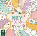 Набор бумаги для скрапбукинга Hey Baby, 15x15см, двусторонний + глиттер, 48 листов First Edition FEPAD172 FEPAD172