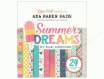 Набір двосторонього паперу для скрапбукінгу Summer Dreams 15x15см, 24арк. Echo Park 