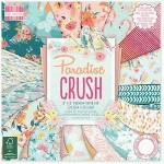 Набор двусторонней бумаги для скрапбукинга Paradise Crush, 20x20см, 48арк., First Edition