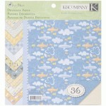 Набор двусторонней бумаги для скрапбукинга Baby Boy, 22x22см, 36арк., KE Company