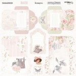 Двусторонняя бумага для скрапбукинга 20 * 20см 'Конверты' (Beautiful Moments) 190 г / м SM4400020