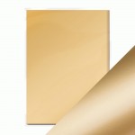 Лист зеркального картона Honey Gold-Satin Effect, 1л, А4, 250 гр, Tonic Studios 9472E