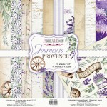 Набір двост.скраппаперу 20х20см., 'Journey to Provence', 200г/м2., 10 арк., FDSP-02092 FDSP-02092