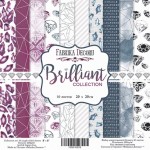 Набор двусторонней бумаги для скрапбукинга 20 * 20 см 'Brilliant', 200г / м2, 10 л., 02015 02015