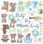 Лист з картинками для вирізання. Набір 'Puffy Fluffy Boy' FDSP-02059