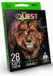 Игра-квест карточная 'BEST QUEST 'Animals' укр., BQ-01-02U, Danko toys BQ-01-02U