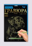 Набір для творчості 'Гравюра' А4, Гр-А4-02-03з, Danko Toys Гр-А4-02-03з