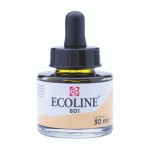 Краска акварельная жидкая Ecoline с пипеткой, Золото 801, 30 мл, Royal Talens 801