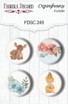 Набір металевих фішок 4шт., FDSC-249, Фабрика Декору FDSC-249