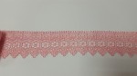 Кружево (вязаное), розовый 8 см 0,5м. 10770