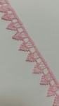 Кружево (вязаное) Уголки, розовый 2см 0,5 м. 7574 7574
