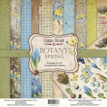 Набор двусторонней бумаги для скрапбукинга 30,5 * 30,5см 'Botany spring', 200г / м2, 10 л. 01066 01066