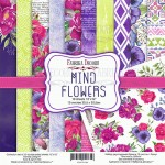 Набор двусторонней бумаги для скрапбукинга 30,5 * 30,5см 'Mind Flowers', 200г / м2, 10 л. 01065 01065