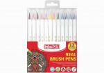 Фломастеры-кисти REAL BRUSH, 12 цветов, линия 0,5-6мм., MX15232 MX15232