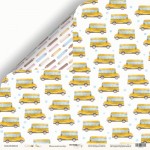 Двосторонній папір для скрапбукінгу 30*30см 'Шкільний автобус' (School Days) 190 г/м2., SM4900002 SM4900002