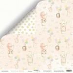 Двусторонняя бумага для скрапбукинга 20 * 20см 'Девочка' (Boy or Girl) 190 г / м SM5500005 SM5500005