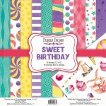 Набір двостороннього паперу для скрапбукінгу 30,5*30,5см 'Sweet birthday', 200г/м2, 10 арк., 01073 01073