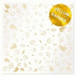 Лист кальки (Велум) з фольгуванням 'Golden Dill', 30*30см, 90г/м. FDFMA-2-010 FDFMA-2-010