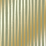 Лист одностороннього паперу з фольгуванням 'Golden Stripes Olive'', 30*30см, 200г/м2, 14-007 14-007