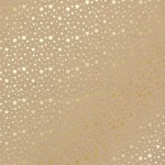 Лист одностороннього паперу з фольгуванням 'Golden stars kraft', 30*30см, 200г/м2, 09-005 09-005