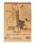 Альбом для маркерів на спіралі STAR T А5, 75г/м2, 20л, SMILTAINIS 5MS-20TS