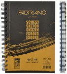 Альбом для ескізів на спіралі, Schizzi A5 (14.8*21см), 90г/м2, 60 листів, Fabriano 16F5210