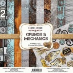 Набор двусторонней бумаги для скрапбукинга 20 * 20см 'Grunge & Mechanics ', 200г / м2, 10 л., 02079 02079