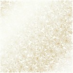 Лист односторонней бумаги с фольгированием 'Golden Poinsettia White', 30 * 30см, 200г / м2 FDFMP-16-001