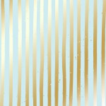 Лист односторонней бумаги с фольгированием 'Golden Stripes Mint', 30 * 30см, 200г / м2, 14-004 FDFMP-14-004
