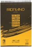 Альбом для ескізів на спіралі, Schizzi Sketch A3 (29,7x42см) 90г/м2, 100листів, Fabriano 