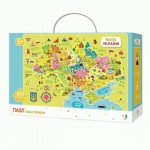 Пазл 'Мапа України' (укр.) 100 елементів, 300109, Dodo Toys 300109