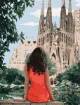 Набір акриловий живопис за номерами 'Подорожуючи Барселоною' 40*50см, KHО4746 KHО4746