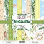 Набір двостороннього паперу для скрапбукінгу 30,5*30,5см 'Dinosauria', 200г/м2, 10 арк., FDSP-01103 FDSP-01103