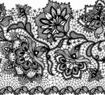 Салфетка для декупажа 'Gloria black' 33*33 см., Ambiente