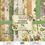 Набор двухсторонней бумаги для скрапбукинга 30,5*30,5см 'Summer botanical diary', 200г/м2, 10л., FDSP-01107 FDSP-01107