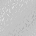 Лист одностороннього паперу з фольгуванням 'Silver Feather Gray', 30*30см, 200г/м2, FDFMP-06-016 FDFMP-06-016