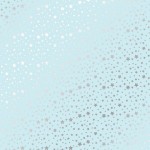 Лист одностороннього паперу з фольгуванням 'Silver stars Blue', 30*30см, 200г/м2, FDFMP-09-014 FDFMP-09-014