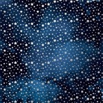 Лист одностороннього паперу з фольгуванням 'Silver stars Dark blue', 30*30см, 200г/м2, FDFMP-09-015 FDFMP-09-015