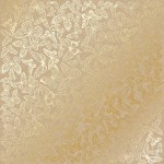 Лист одностороннього паперу з фольгуванням 'Golden Butterflies Kraft', 30*30см, 200г/м2, FDFMP-21-004 FDFMP-21-004