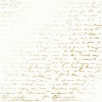 Лист односторонней бумаги с фольгированием 'Golden Text White', 30*30см, 200г/м2, FDFMP-23-001 FDFMP-23-001