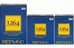 Альбом на спіралі для рисунку та ескізів '1264' А4, 90г/м2, 120л, слонова кістка, Fabriano 