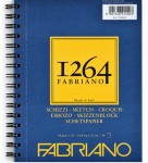Альбом для рисунка и эскизов на спирали, '1264' слоновая кость A5, 90г/м2, 60 листов, Fabriano 
