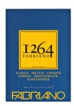 Склейка для рисунка и ескизов на спирале, '1264' слоновая кость A4, 90г/м2, 60 листов, Fabriano 