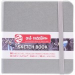 Блокнот для графіки Talens Art Creation 140г/м, 12х12см, 80л., Shiny Silver, Royal Talens 9314044M