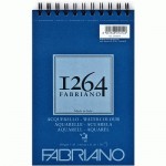 Альбом для акварели, спираль 1264 А5, 300г/м2, 25% хлопка, 20 листов, Fabriano 19100648