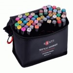 Набір маркерів 'SANTI', спиртові, двосторонні, в сумці 60 шт., 390600 390600