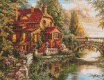 Набор с алмазной мозаикой 'Дом-мечта' 40*50см , AMO7344, 22 AMO7344